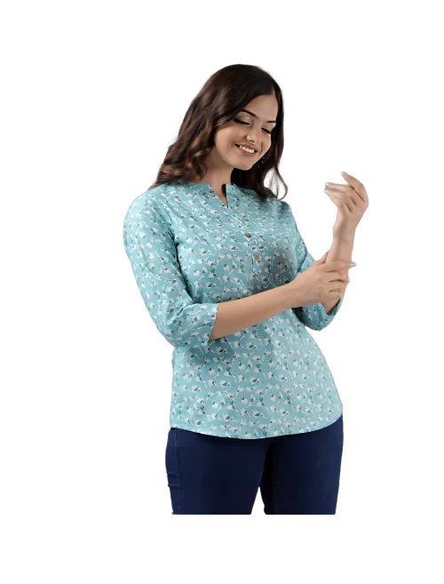 ANUSHIL Women's Kurti & Tops| Stylish, Latest Cotton Kurti, Top Collection | Trendy, Short & Stylish Kurti &Tops for Women