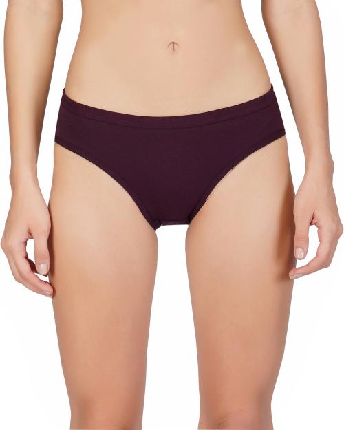 Bleeding Heart Women's Wine Solid Bikini Pack of 1
