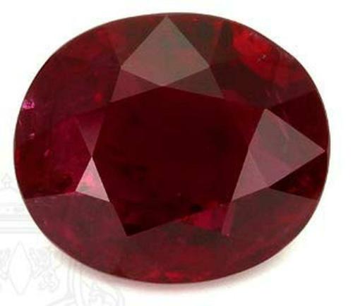Retrend Design 8.65 Carat Non-precious Metal Old Mines Burma Ruby Gemstone