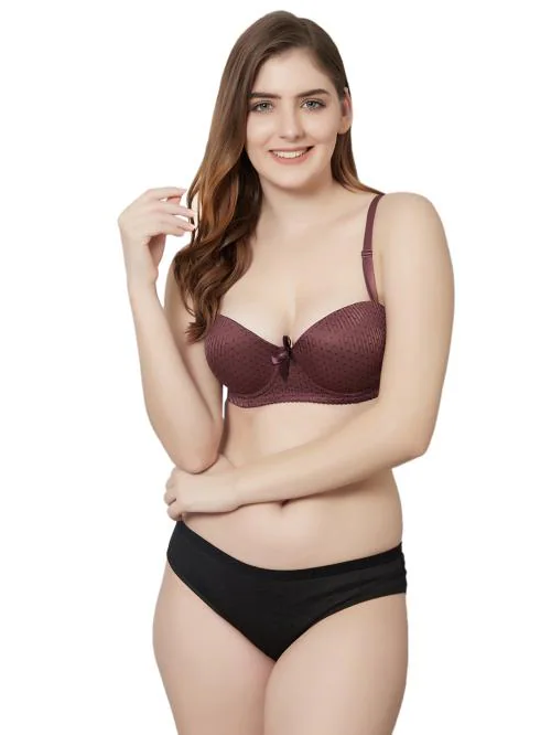 PrettyCat Women Beige Polyester Blend Lingerie Set For Women (PC-SET-6088)