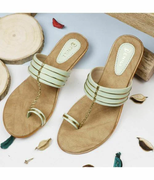 Denill Green Heel Sandals for Women JioMart