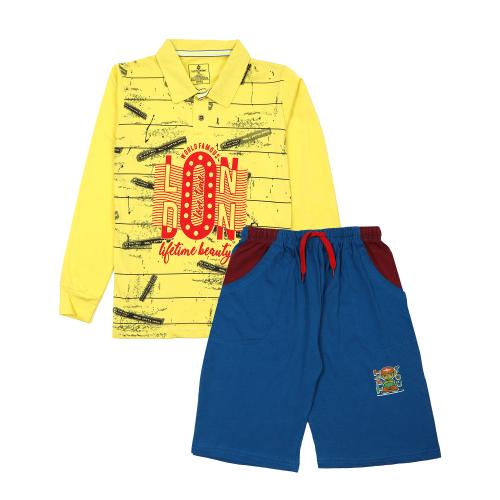 SURYA MAX KIDS FULL SLEEVE T-SHIRT AND SHORTS COMBO