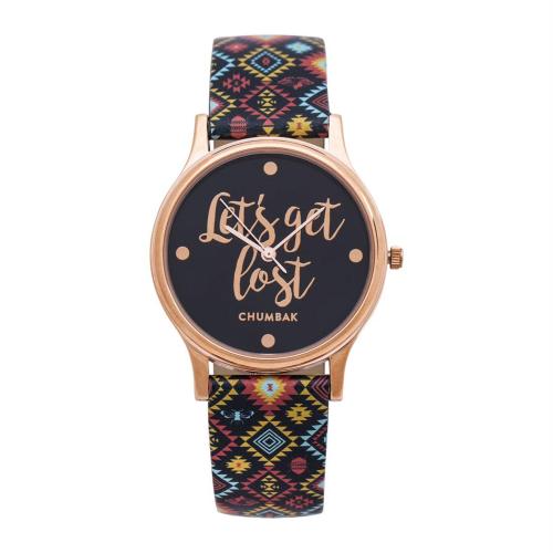 Buy Chumbak Analog Blue Dial Multicolor Strap Watch For Women Online at