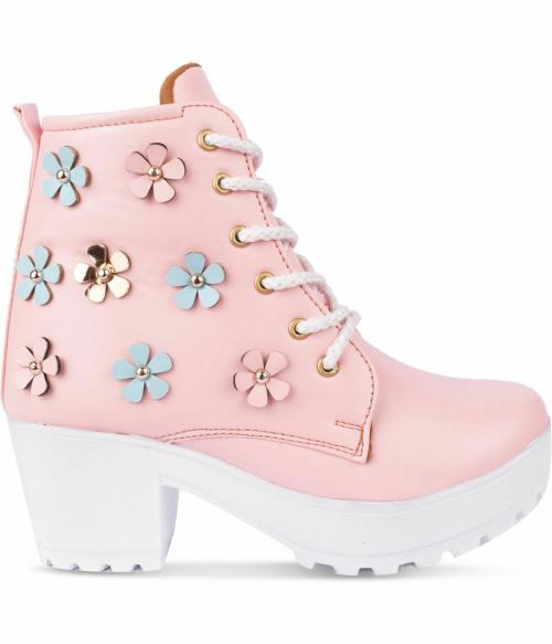 Krafter Pink Boots for Women