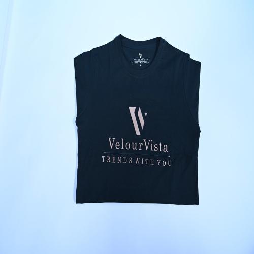 VELOUR VISTA Pure Cotton Regular Fit Round Neck Tshirt for Men and Women - Green