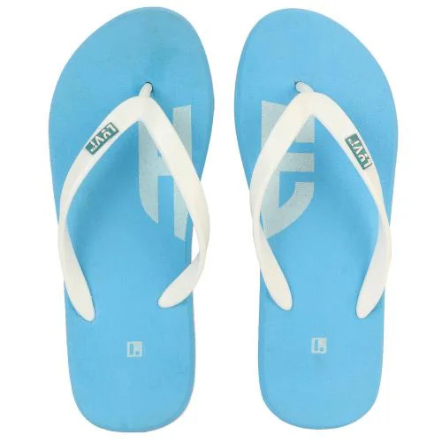 LYVI HE Black Color Casual for Men's Flip Flops (Black)