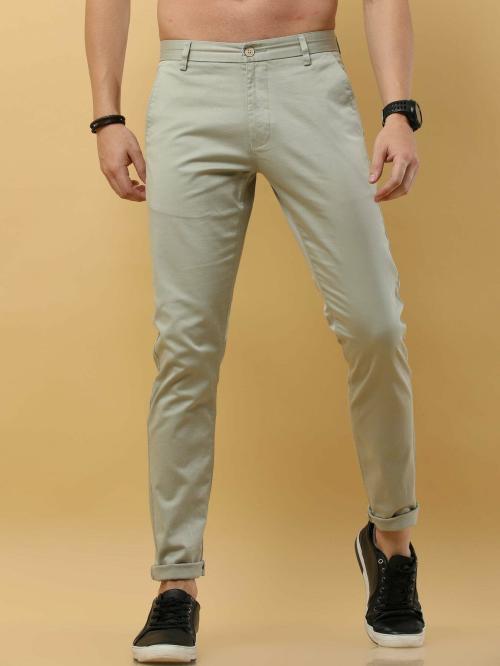 TAILORAEDGE CLASSIC SATCO TROUSERS Color Pistachio Green Size 28