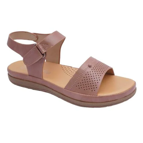 Big Bird Footwear California Style Trendy Flat Casual Slip-Ons Sandals for Women & Girls (Peach) Non-Returnable