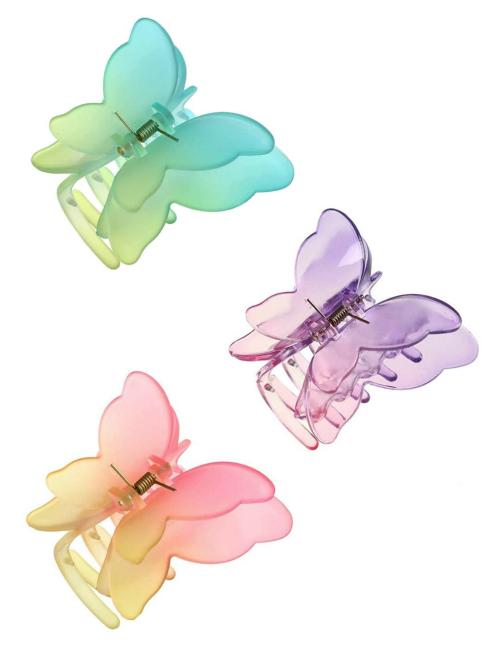 Buy Yellow Chimes Multicolor Plastic Claw Clips Hair Clutches Hair