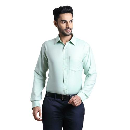 Park Avenue Men Formal Light Green Shirt