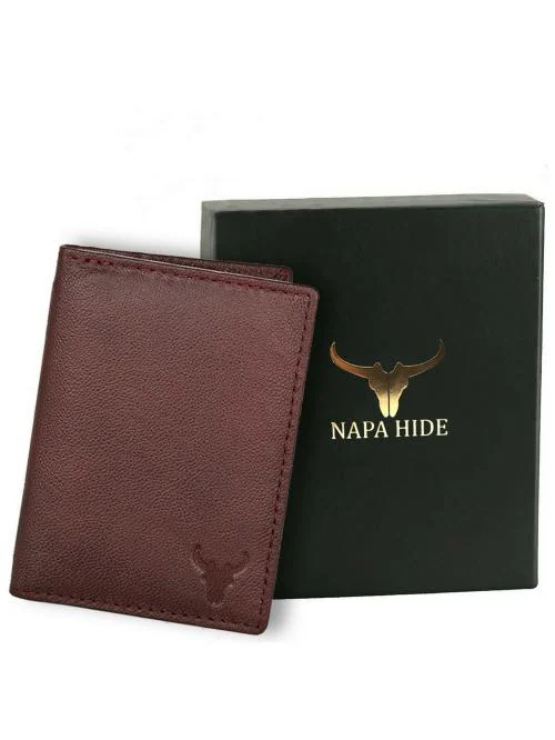 NAPA HIDE Genuine Leather Men Maroon Wallet