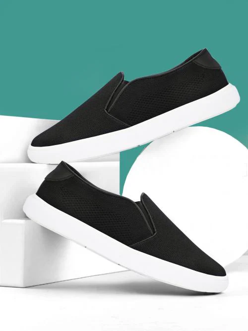 P R SHOES Men's Knitted upper Comfort and Classy Shoe