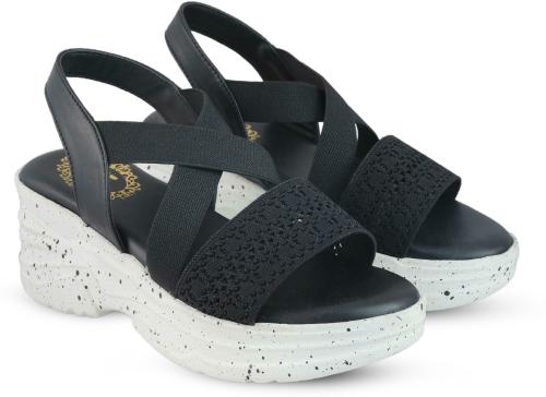 Madam Glorious Women Wedges Black