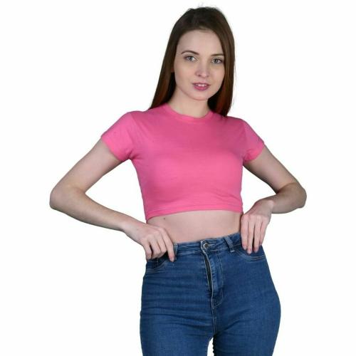 Tik Tok WEARS Casual Solid Women Pink Top ()