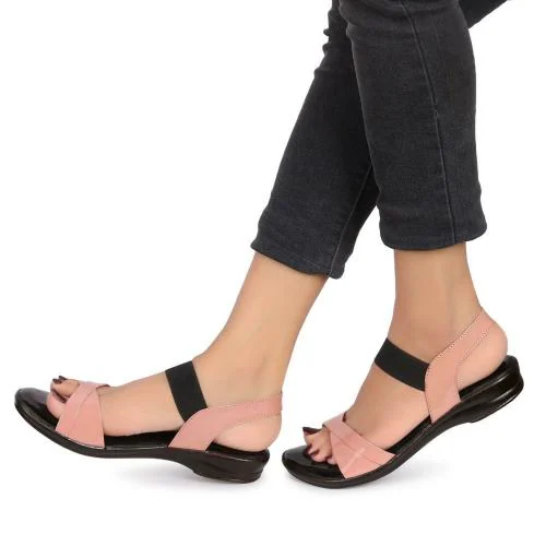 Big Bird Footwear Flat Casual Sandals for Women & Girls (Pink)