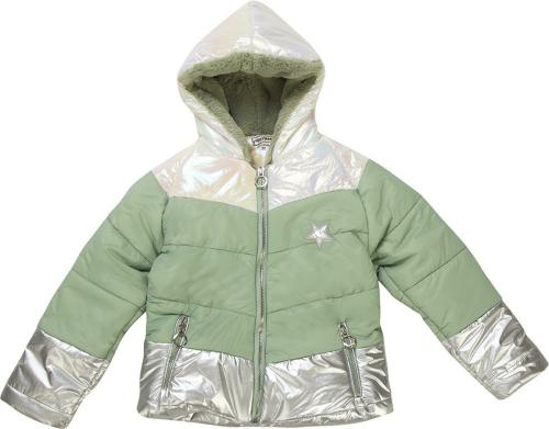 PIGGYBANK Girls Green Solid Nylon Jacket (3-4Y)