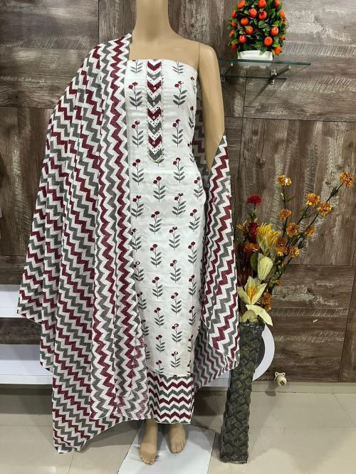 Jensuits Cotton Print Ethnic Wear Salwar Suits & Dress Material For Women & Girl