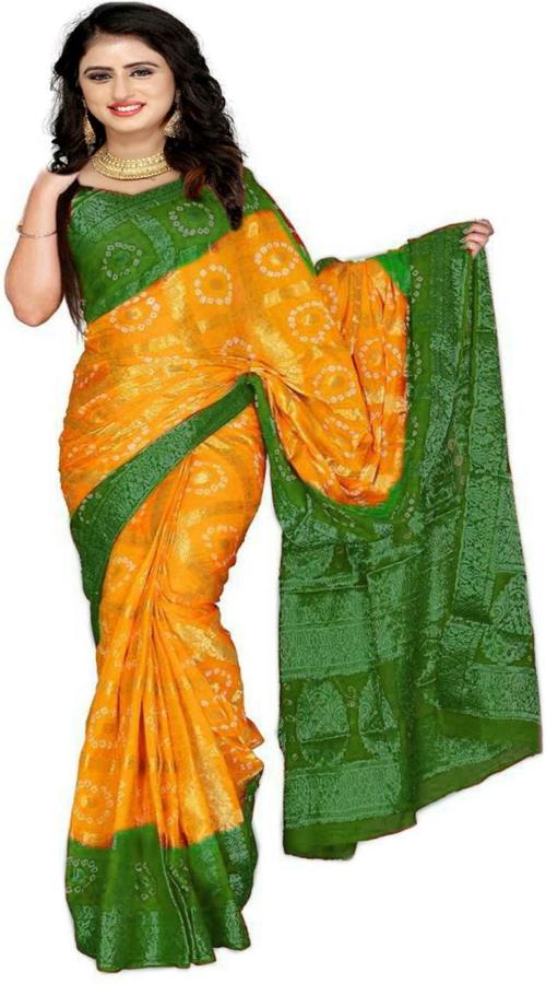 Stylish Sarees Women Green and Yellow Jacquard Saree