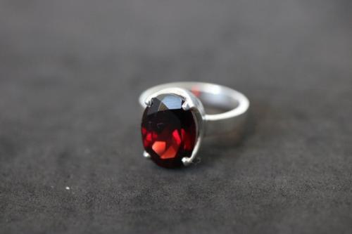 Chopra Gems & Jewellery Brass Gomed Hessonite Garnet Ring (Men and Women) - Free size