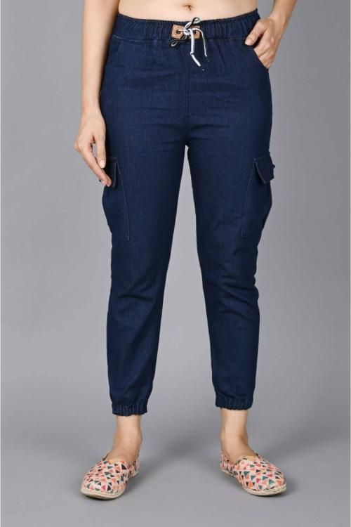 Women Dark Blue Denim Jeans (Pack of 1)