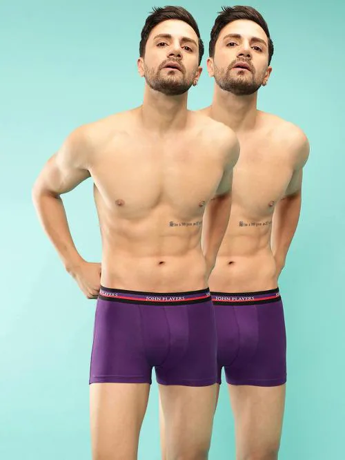 John Players Classic Cotton Trunk in Purple