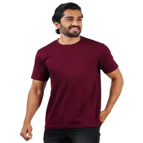 men maroon t. shirt-XL