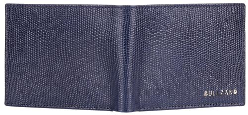 Bullzano Astor Genuine Leather Wallet for Men, blue RFID Protected Pack of 2