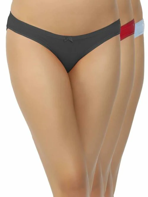 SHYYGL Women Cotton Spandex Bikini Panty Model SL 901 (Pack of 3)