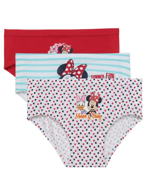 Bodycare Minnie & Friends Girls Panty Solid Pack Of 3 - Assorted