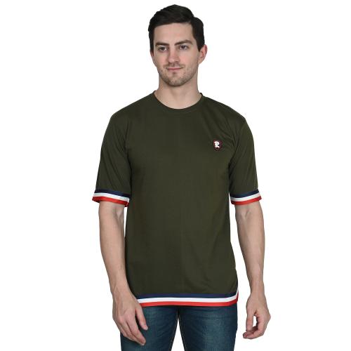 HIGHLANCE Men's Cotton Solid Round Neck Loose Fit Oversized T-Shirt|Oversized Cotton blend Half Sleeve T-Shirt for Men's|Men's Oversized Cotton blend Half Sleeve Drop Shoulder Tshirt