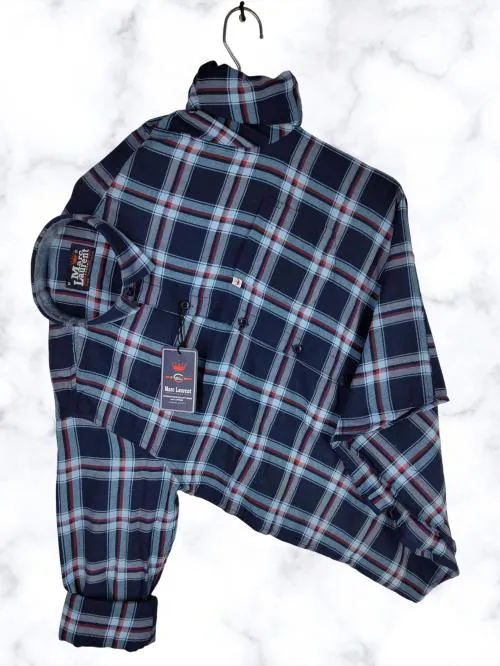 Marc Laurent Men Regular Fit Checkered Spread Collar Casual Shirt