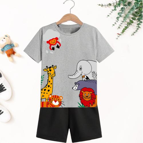 TitTom Boys Cotton printed T-shirt And Pant Set