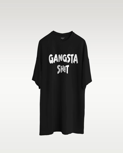 BOFRIKE Gangsta Oversized T-shirt For Men
