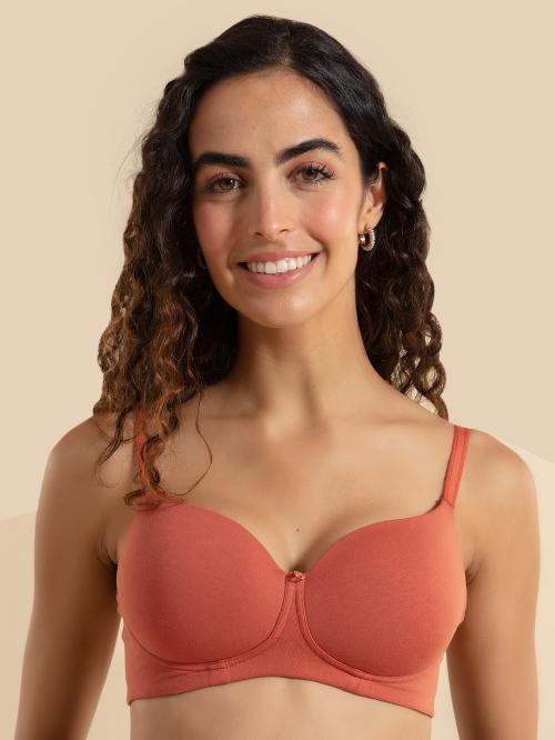 Nykd By Nykaa Wireless Everyday Cotton Bra for Women Daily Use-Wire-Free Shaping Bra, Padded, 3/4th Coverage