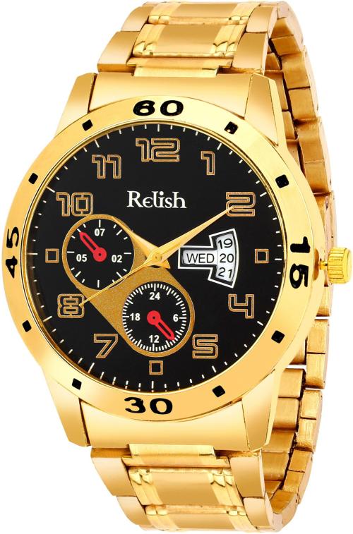 RELISH Analog Black Watch For Men -RE-BB1014DD