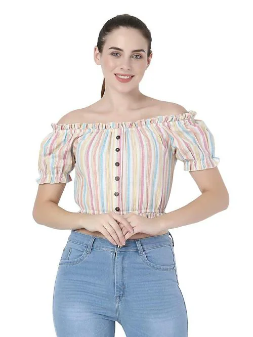 ZUVINO Stylish Crop Top for Women | Western Tops for Women | Latest Summer Cotton Tops | Plus Size Tops Tops | Short Tops for Women | Girls Tops | Casual Tops for Jeans.