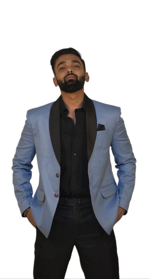 ZEWA FASHION Men's Slim Fit Single Breasted Blazer party wear coat for men