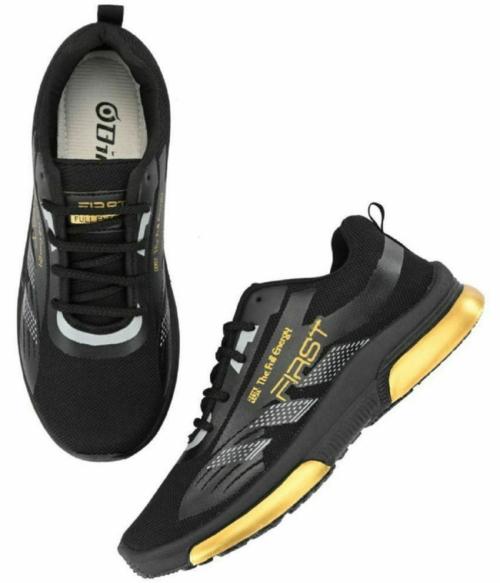 Tway Stylish Kids Sports shoes Black for Boys Casual Running Walking and Hikking shoes