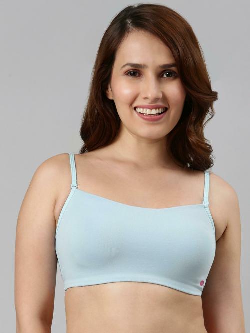 Enamor A022 Full Coverage Comfort Cami Cotton Bra for Women- Non Padded and Wirefree
