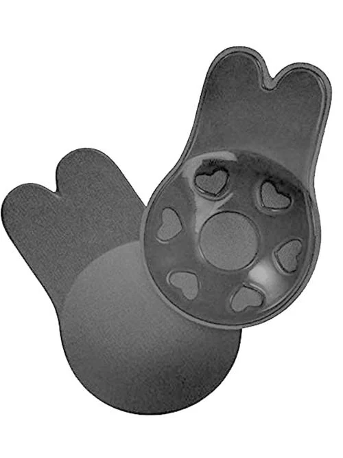 FIMS - Fashion is my style Women Black Solid Silicone Pack of 1 Stick-On Nipple Covers