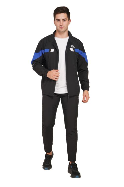 GOTO NS8 MENS TRACKSUIT FRONT SELF CONTRAST DESIGN BLACK-M-30