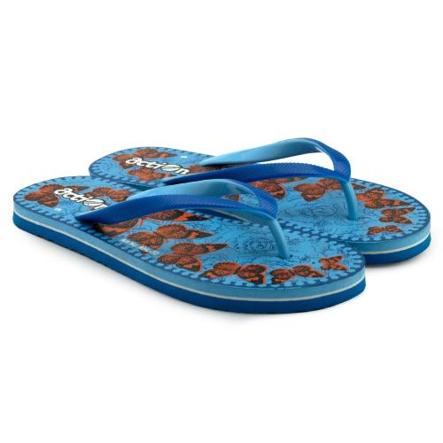 Action Light Blue Flip Flops for Women