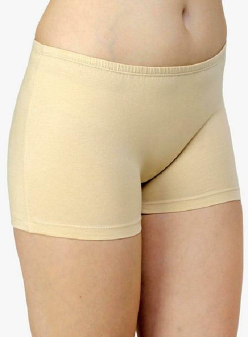 Buy THE BLAZZE Beige Cotton Blend Women Boy Short Panty (M) Online at Best Prices in India