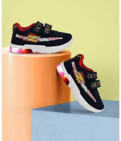 NEOBABY Black Velcro Sneakers for Boys & Girls