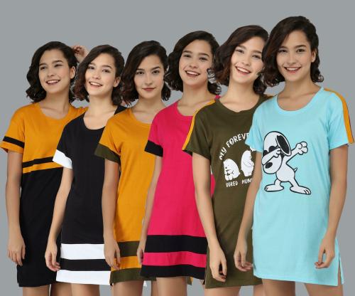 Christy World Women Multicolor Pack of 6 T-shirt