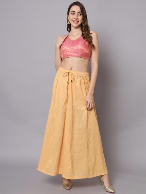 ND & R Women's Readymade, Halter Neck and Sleeveless Ladies Saree Blouse Choli. Color Baby Pink