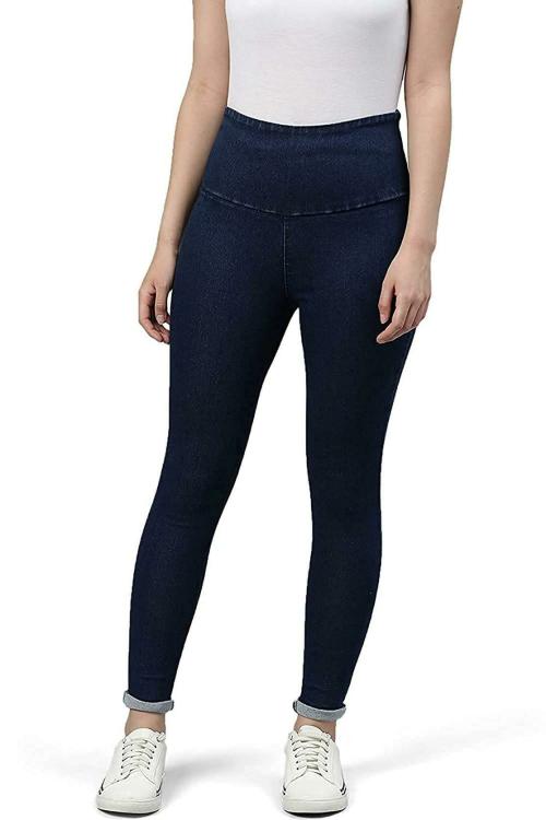 ADBUCKS Women Dark Blue Slim Fit Stretch Jeggings