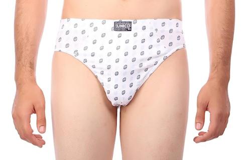 Semantic Men White Design Cotton Underwear (M)