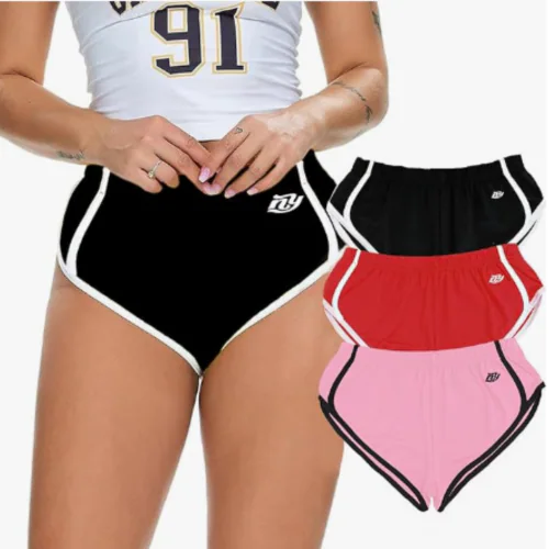 NICSY Women's Yoga Panties Booty Shorts Gym Workout Running Elastic Waist Hot Sexy Panty | SIZE -M