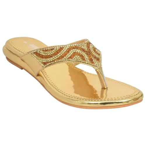 Racecourse GOLDEN Slippers for Women